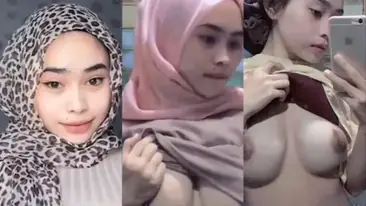 Hijab Pink Cantik Pamer Tubuh Mulus